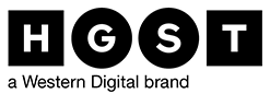 HGST brand logo black endorsement